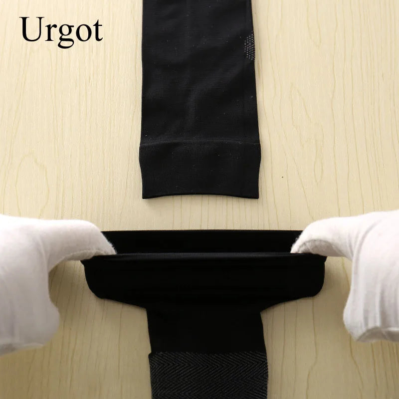 Urgot 3Pairs High Quality Women Socks Velvet Silk Spring Summer Socks Soft Cotton Bottom Wicking Slip-resistant Short Sock Meias