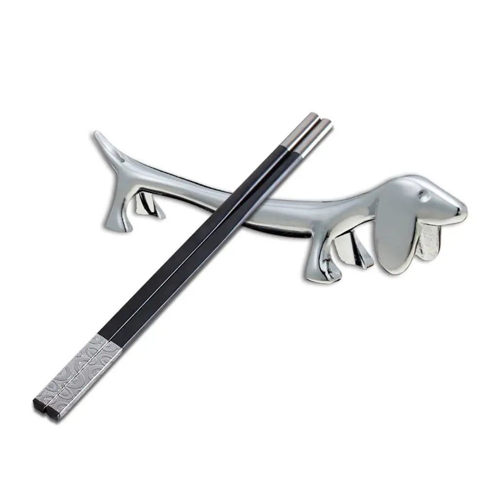 1PC Cutlery Bracket Dog Chopsticks Holder Stainless Steel