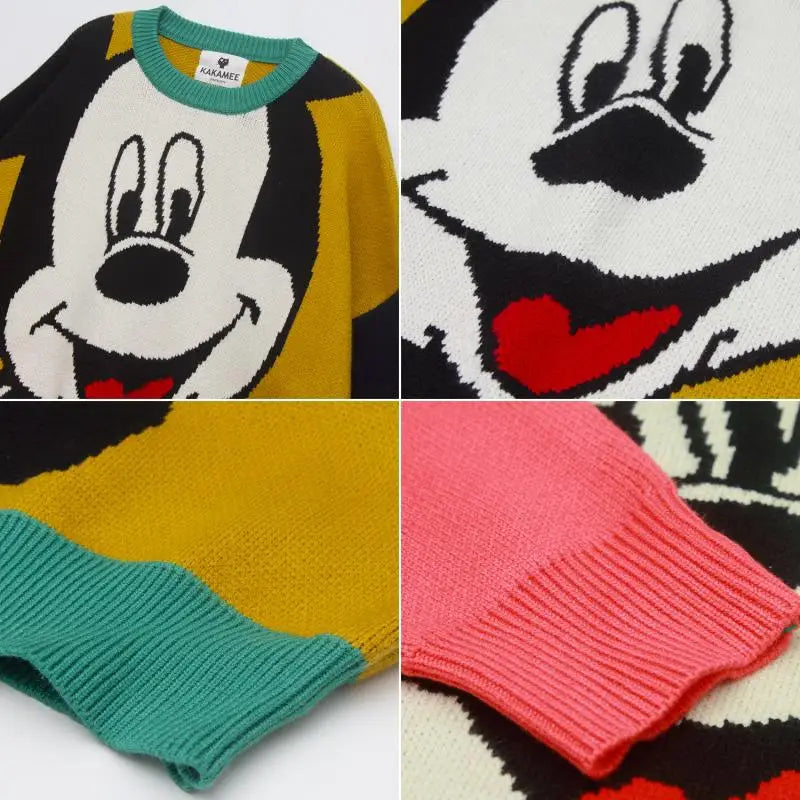 Disney Mickey Sweaters for Women Loose and Comfortable