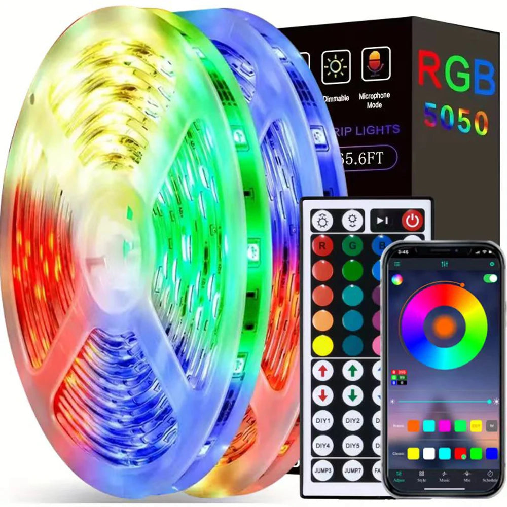 RGB 1-40M Led Strip Light Bluetooth