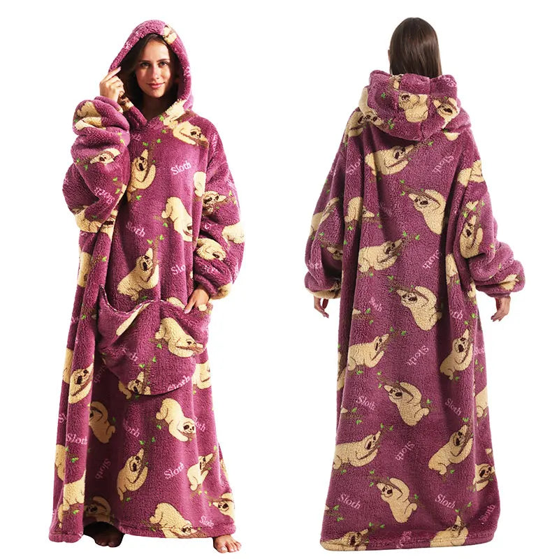 2024 New Oversized TV Wearable Blanket Extra Long hoodie.