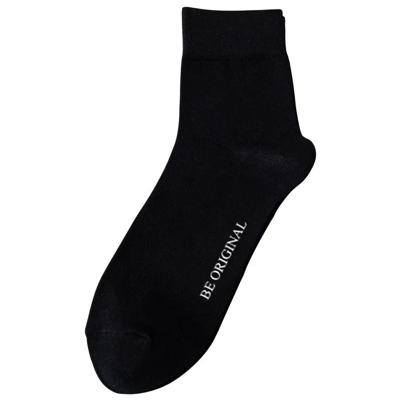 Men Cotton Socks OEM Male Middle Tube Socks Custom Printing Cotton Socks For Man Business Soft Socks