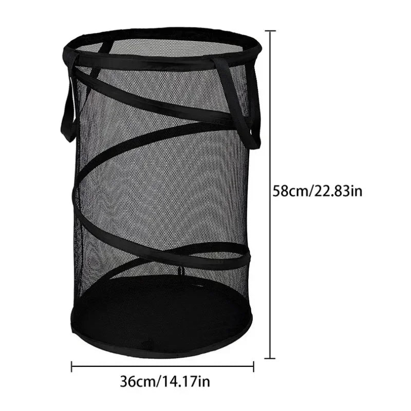 Multi High-quality Cylindrical Folding Laundry Basket Clothes Toy Household large Laundry Hamper Sundries Organizer Basket