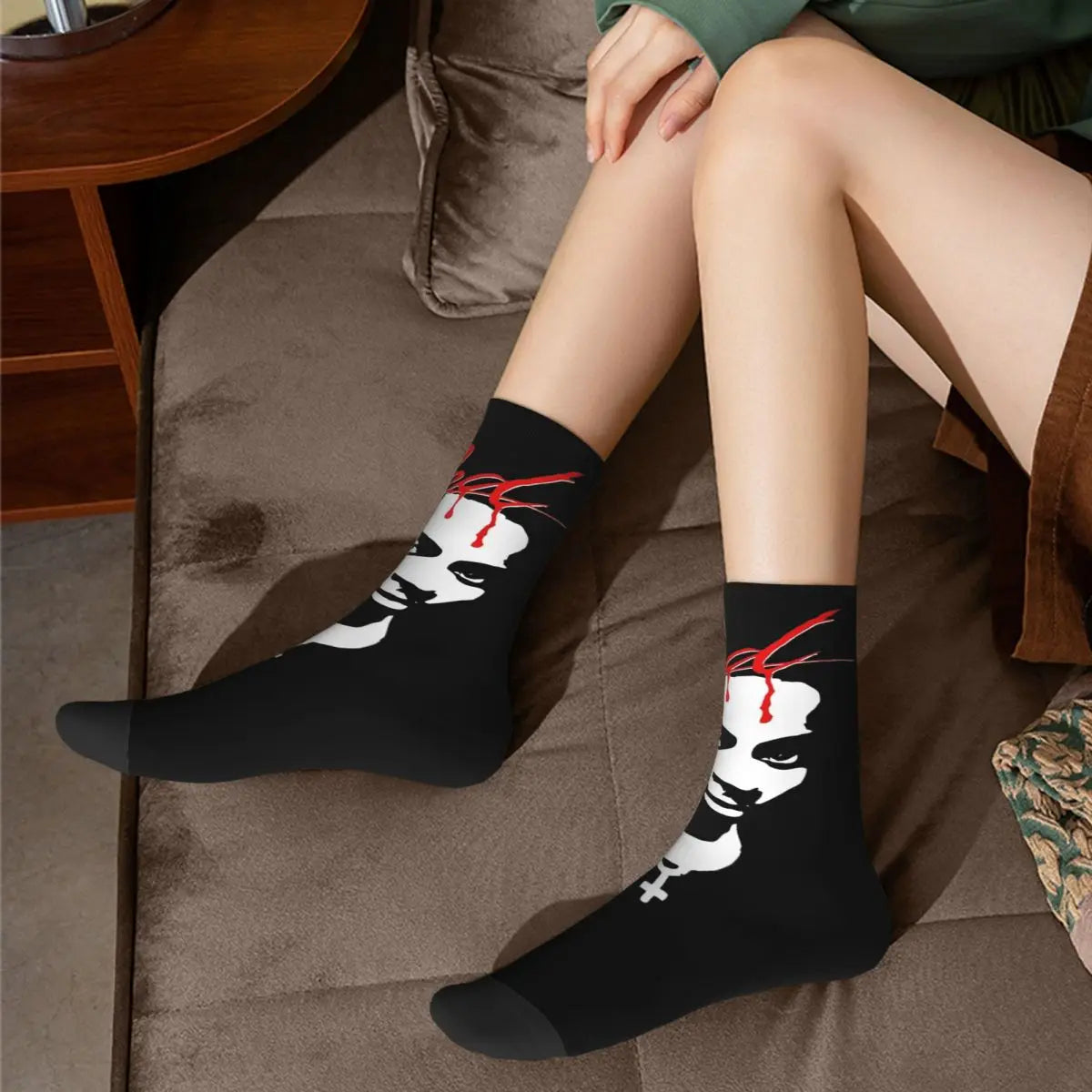 Hip-hop Whole Lotta Red Playboi Carti Basketball Socks Polyester Long Socks for Unisex Sweat Absorbing