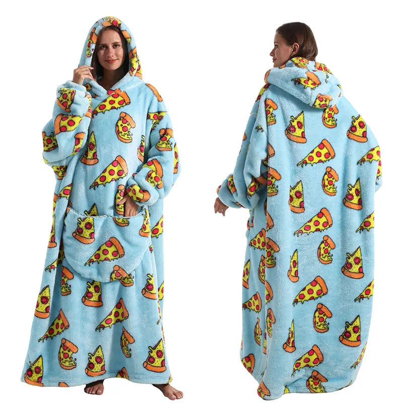 2024 New Oversized TV Wearable Blanket Extra Long hoodie.