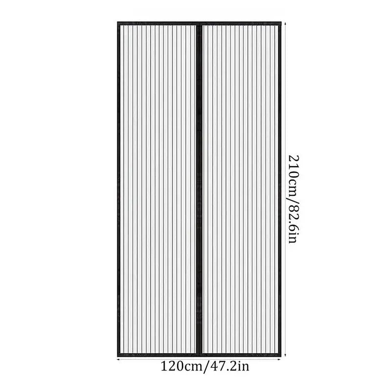 Magnetic Screen Door Sliding Mesh With Magnet Fly Door Screen No Drilling Kitchen Door Screen Mesh Heavy Duty Magnetic Closure