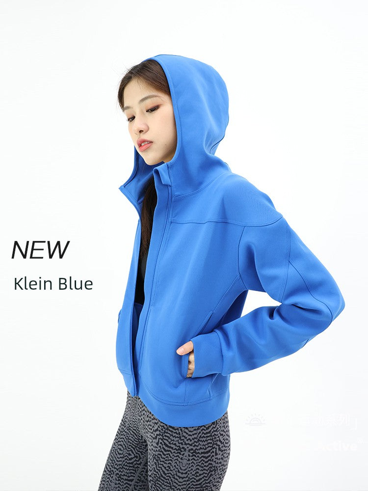 Yoyoplus Slim Looking Loose Long Sleeve Hooded Jacket